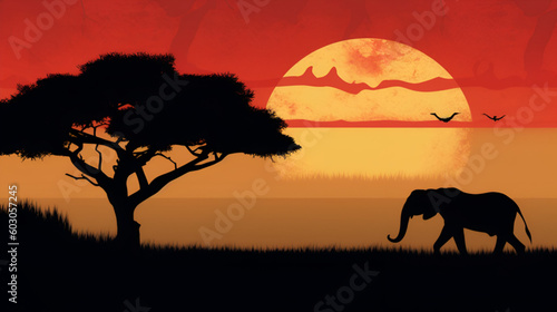 Africa background. ai © Anastasiya