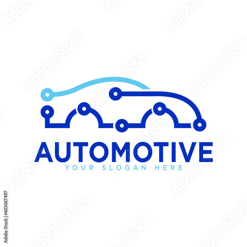 Automotive Car Service Logo Design Illustration