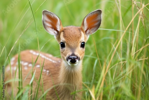 Adorable Baby Deer in Nature: Capturing the Beauty of Wildlife with Generative AI © Digital Dreamscape