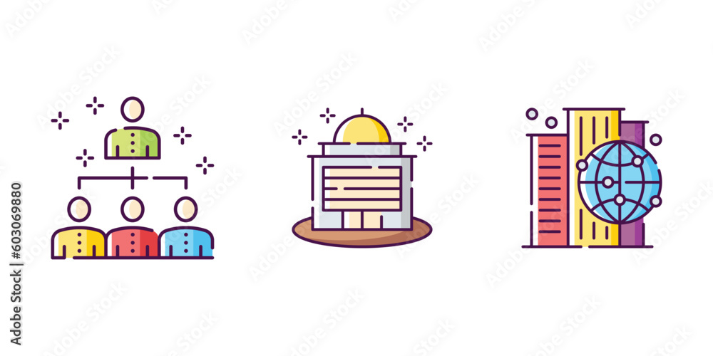 business flat icon logo design inspiration business flat icon logo design inspiration