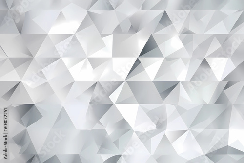 Abstract white and grey triangle overlay texture background, Desktop Wallpaper, White structure, Texture, AI generated © hans