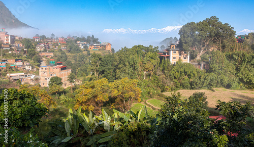 Himalaya seen from bandipur nepal photo