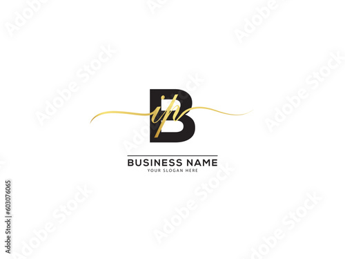 Minimalist Bip Luxury Logo, Unique Bip ibp Signature Logo