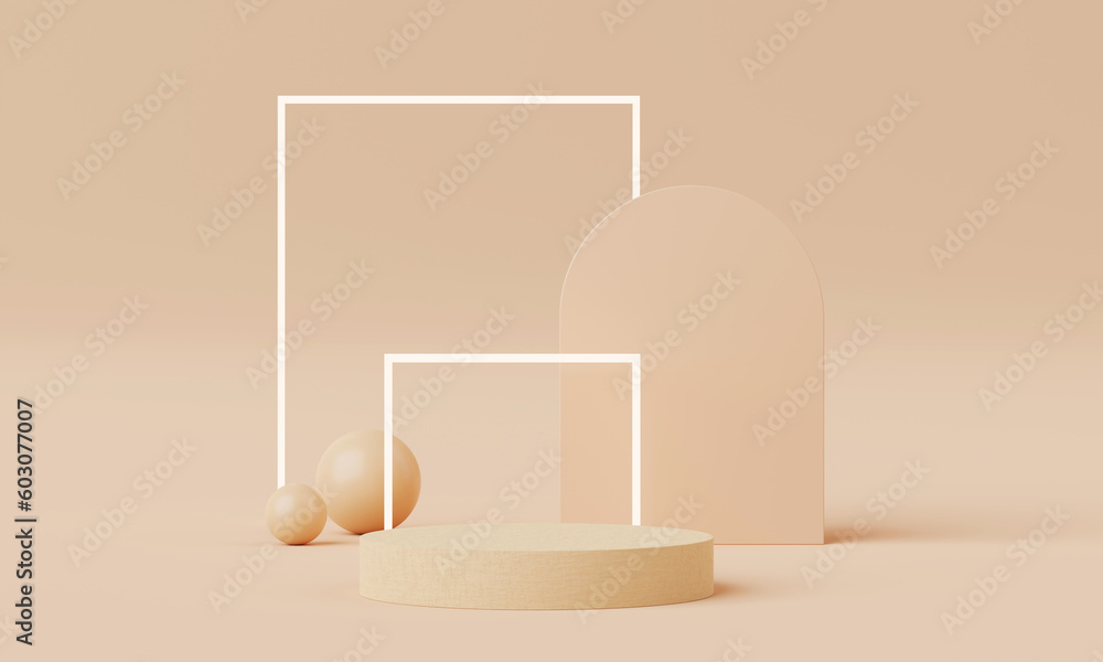 3D Render, Minimal Realistic pastel Display Podium for Product Mock up or Cosmetics Presentation in colorful pastel Studio, Cylinder pedestal showcase scene, geometric shapes background. 3D Render, Minimal Realistic pastel Display Podium for Product Mock up or Cosmetics Presentation in colorful pastel Studio, Cylinder pedestal showcase scene, geometric shapes background.