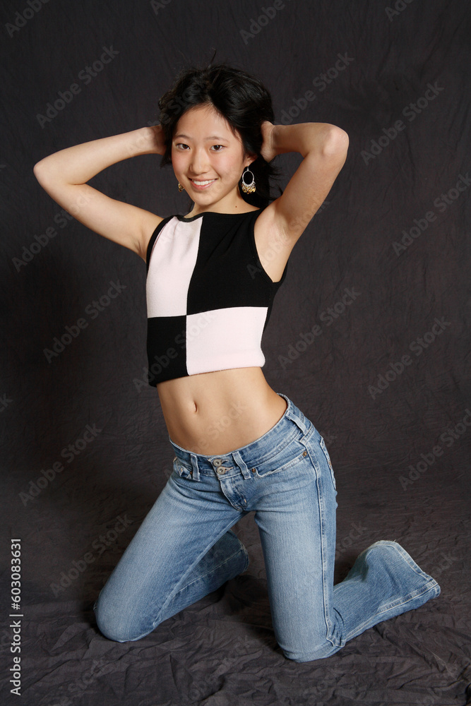 Portrait of a young asian teenager Portrait of a young asian teenager