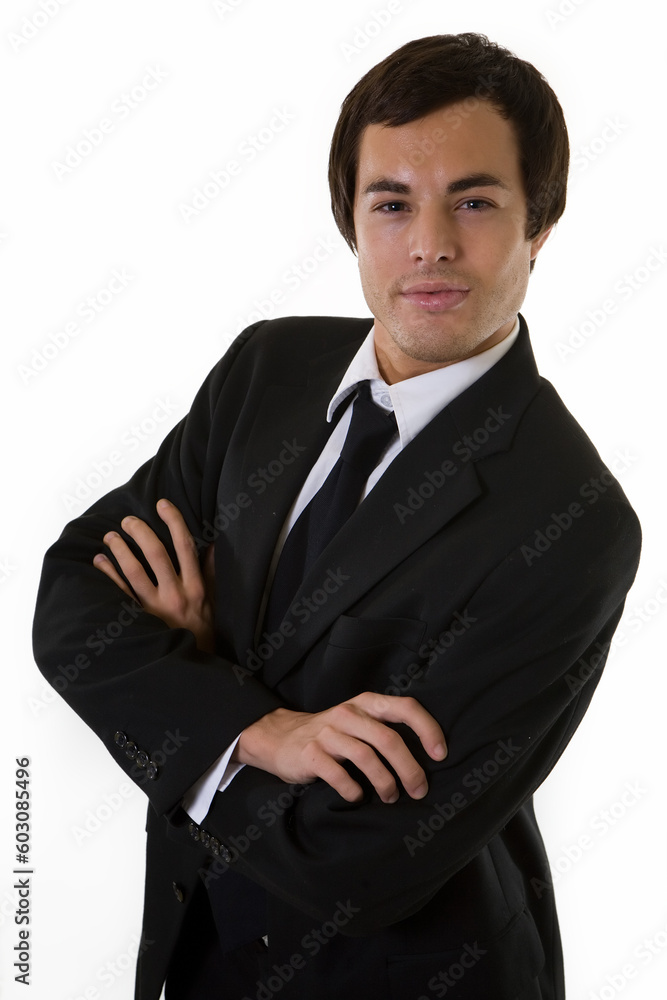 portrait of a confident handsome brunette young business man wearing business suit portrait of a confident handsome brunette young business man wearing business suit