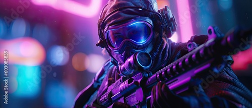 elite futuristic soldier