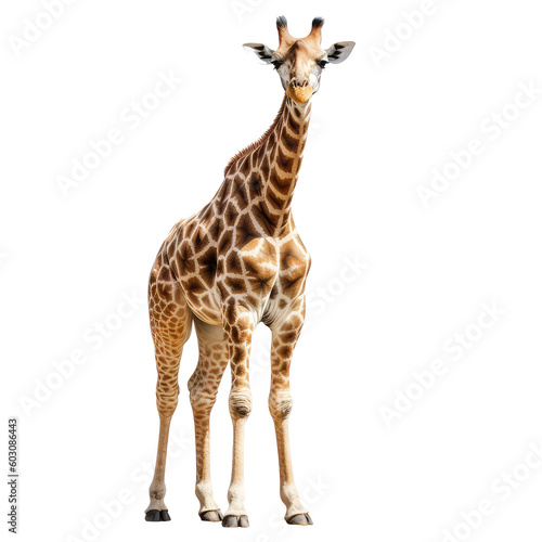 giraffe on a transparant background, PNG, Generative Ai © purich