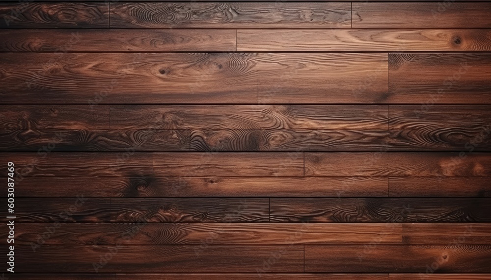 A modern rustic wood background with a 3D texture. (Generative AI)
