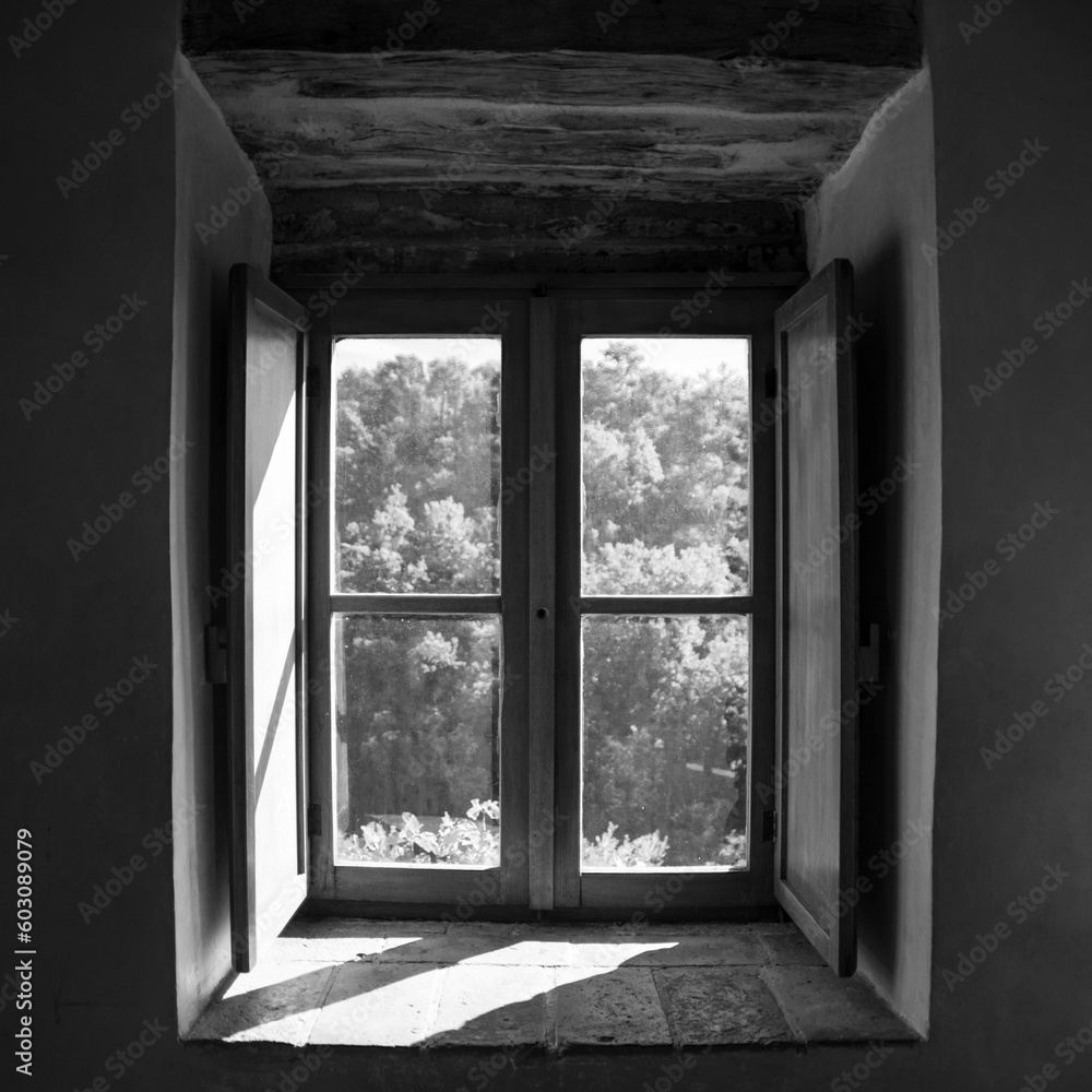 Fototapeta premium la finestra sul borgo