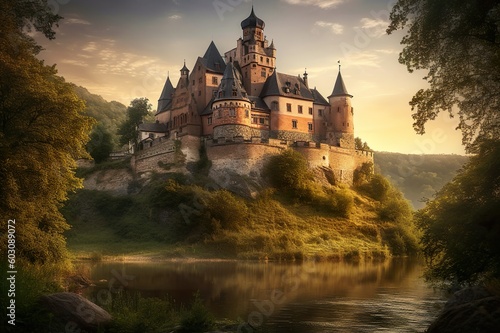 A majestic medieval castle