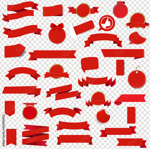 red ribbon set