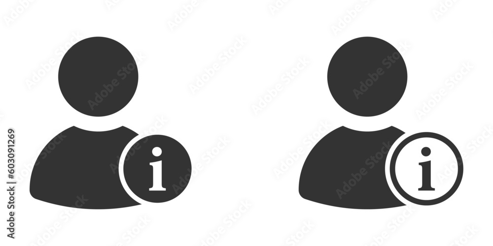 Personal information vector icons. User information icons Personal information vector icons. User information icons