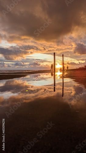sunset on the beach © Julian