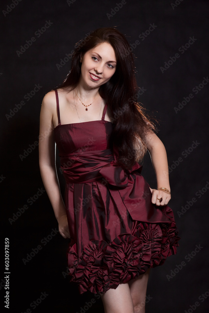 Obraz premium Young attractive brunette caucasian woman lifestyle