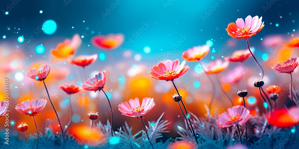 Beautiful flowers in close-up Beautiful flowers in close-up