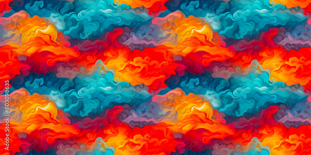 A cloud of smoke in pastel colors