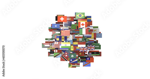 All official national flags...