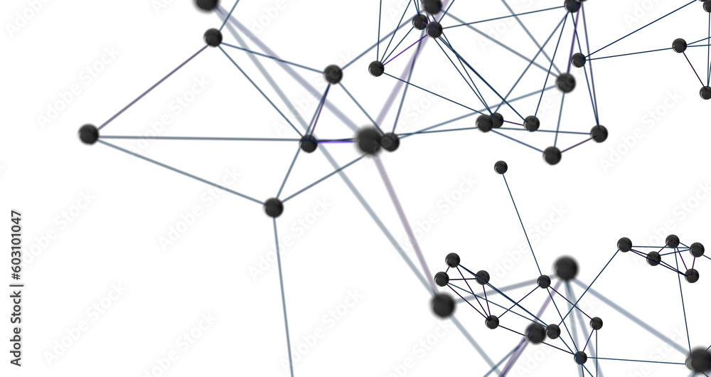 Abstract digital connection dots and lines. Technology background. Network connection structure. Plexus effect. 3d Abstract digital connection dots and lines. Technology background. Network connection structure. Plexus effect. 3d