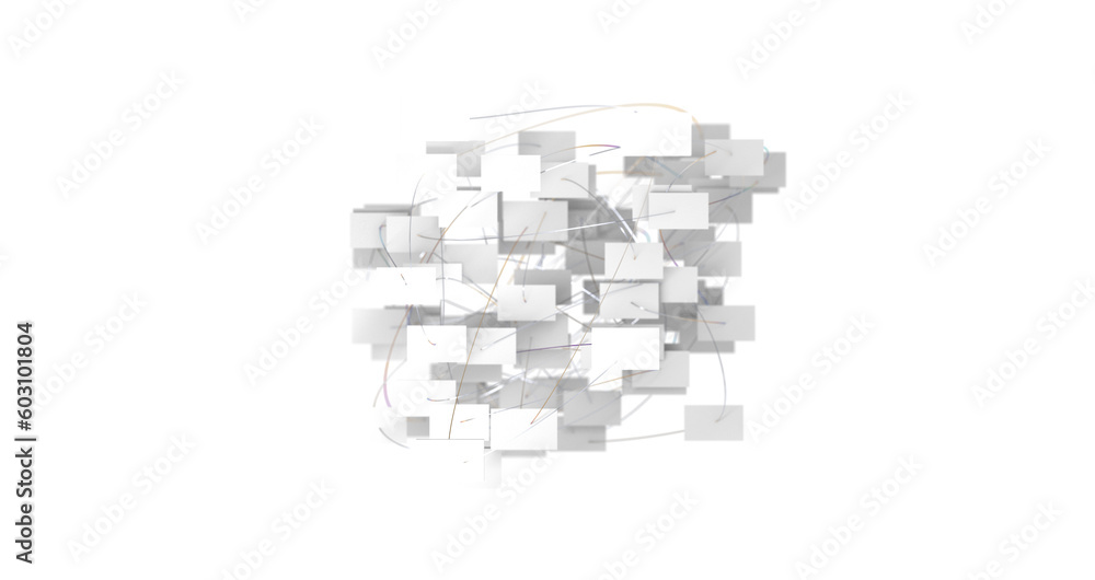 Abstract network of physical devices on the Internet using a network connection Abstract network of physical devices on the Internet using a network connection