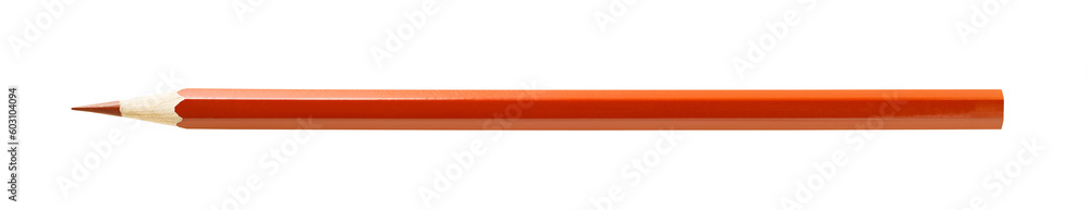 Brown pencil, sharply sharpened, isolated on transparent background . Brown pencil, sharply sharpened, isolated on transparent background .