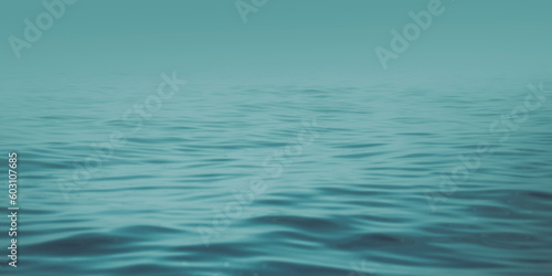 Beautiful vivid blue ocean close up image showing the ripples