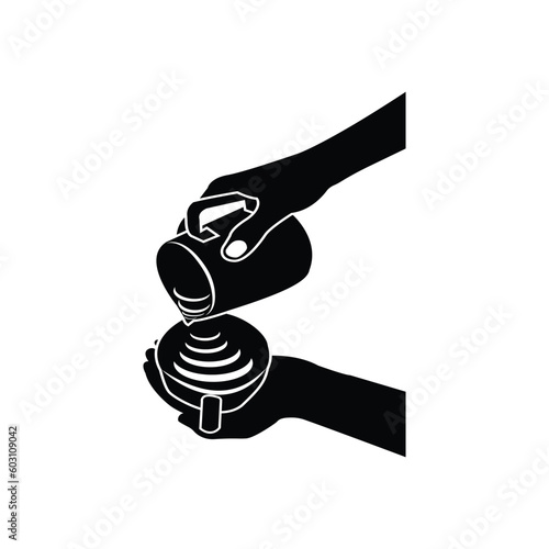 Barista, coffee, location icon