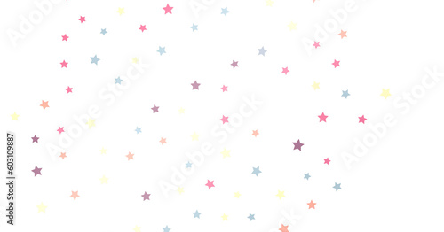 colourful XMAS stars background, sparkle lights confetti falling. magic shining Flying christmas stars on night