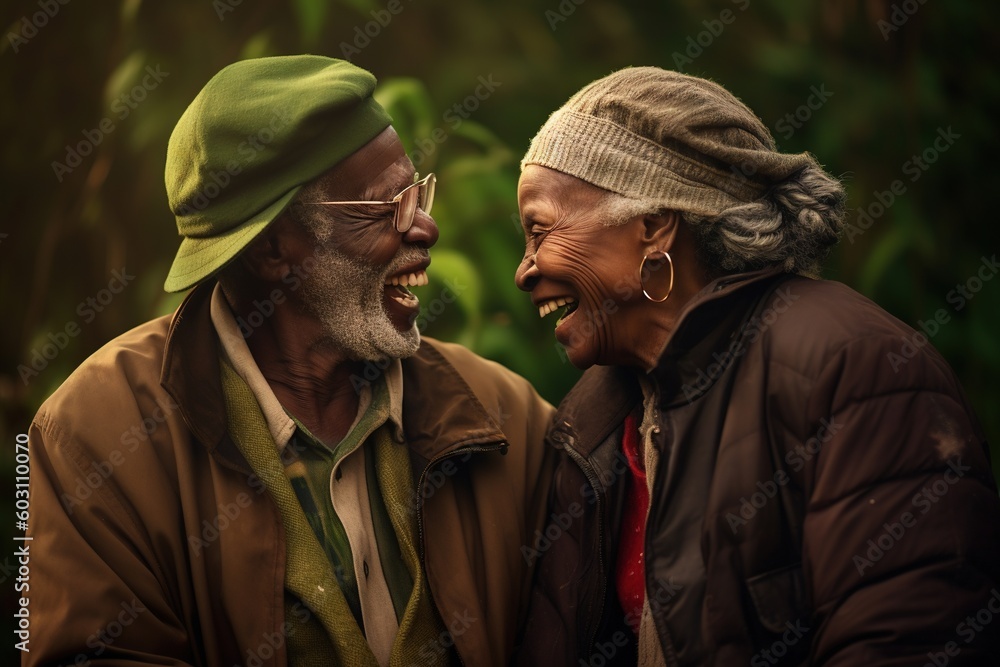 african american older couple, portraiture, bold colorism, celebration of rural life