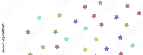 XMAS stars. Confetti celebration, Falling colourful abstract decoration for party, birthday celebrate, png transparent