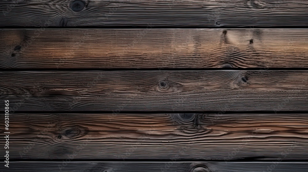 Naklejka premium Natural wood texture for background. Generative AI