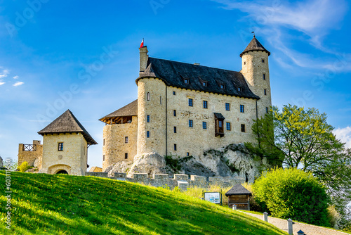 rebuilt old castle in Bobolice