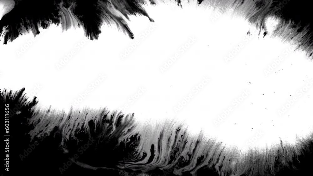 Black Ink drops splash spreads splat ink drops transition abstract grunge background Black Ink drops splash spreads splat ink drops transition abstract grunge background