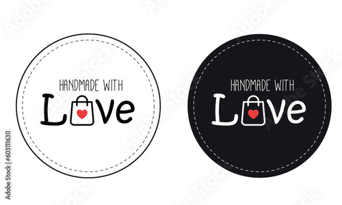 handmade with love sticker