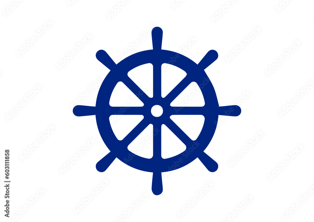 vector ship wheel, ship steering wheel, rudder, steering wheel, wheel illustration design