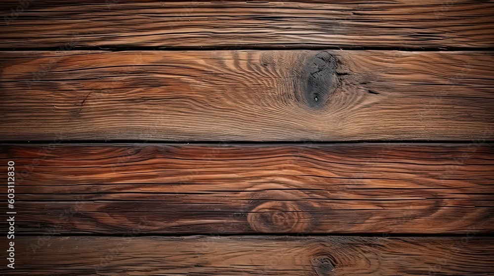 Naklejka premium Natural wood texture for background. Generative AI
