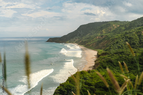 beautiful beach at ecuador