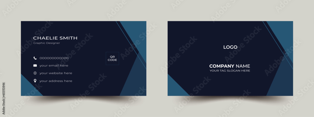 Modern Business Card - Creative and Clean Business Card Template.