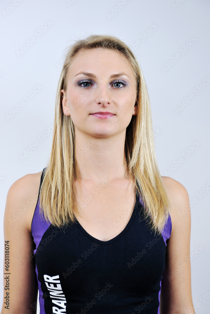 fitness woman personal trainer in sport club indoor fitness woman personal trainer in sport club indoor