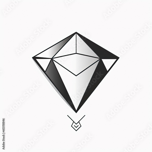 diamond on white background