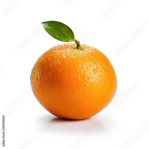 Clementine isolated on white background (generative AI)