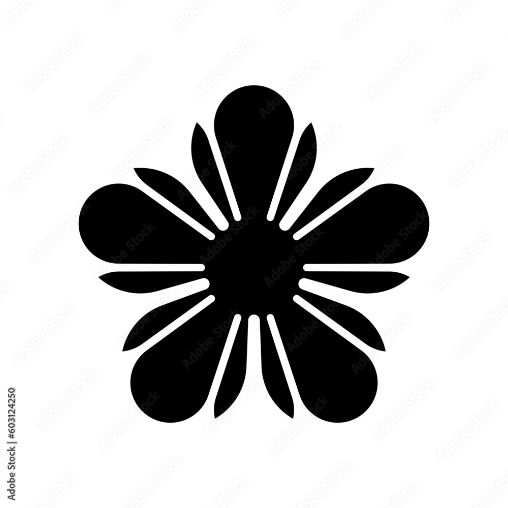 A beautiful black flower for decorative designs – Floral element for decorations and other creative designs A beautiful black flower for decorative designs – Floral element for decorations and other creative designs