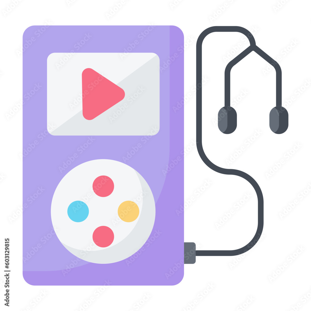 Obraz premium MP3 Player Flat Icon