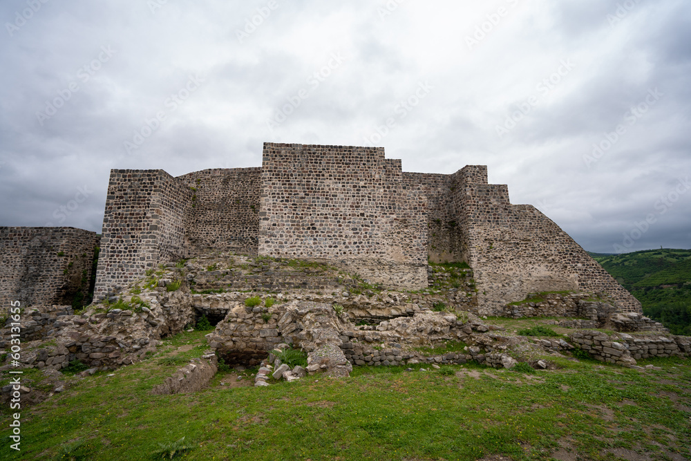 Ruins of Niksar Castle in Tokat.