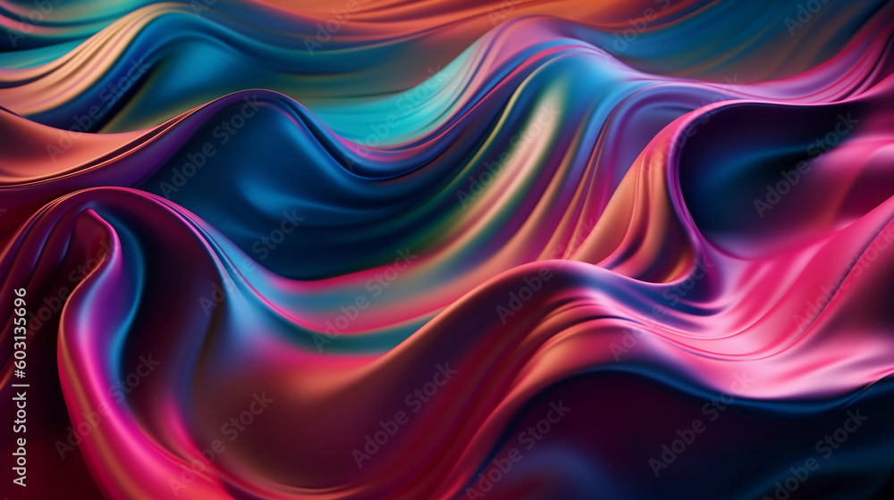 Satin Silk material texture vibrant color background AI Generated Satin Silk material texture vibrant color background AI Generated