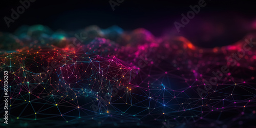 Wallpaper Mural  internet, futuristic background with a futuristic style, in the style of intertwined networks, Generative AI Torontodigital.ca