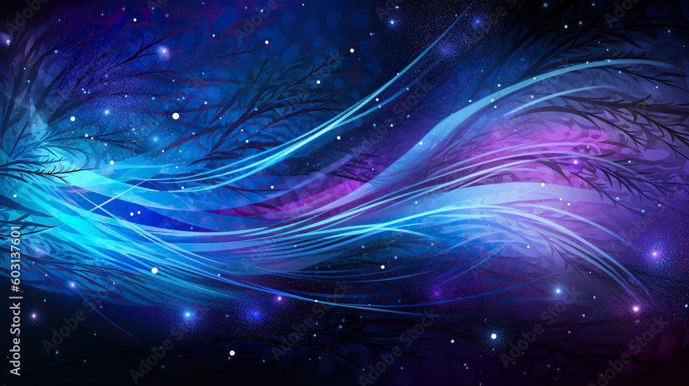 Fototapeta premium abstract blue and purple background, Generative AI