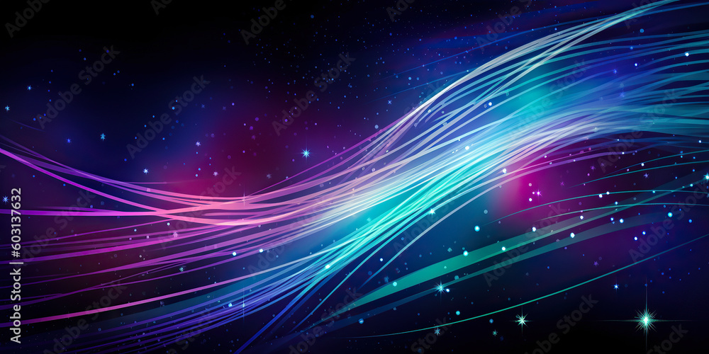 Obraz premium abstract blue and purple background, Generative AI