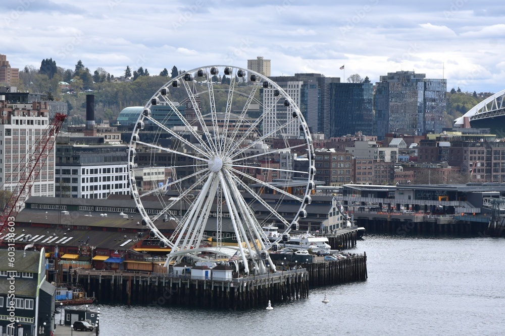 Ferris wheel in Seattle Washington