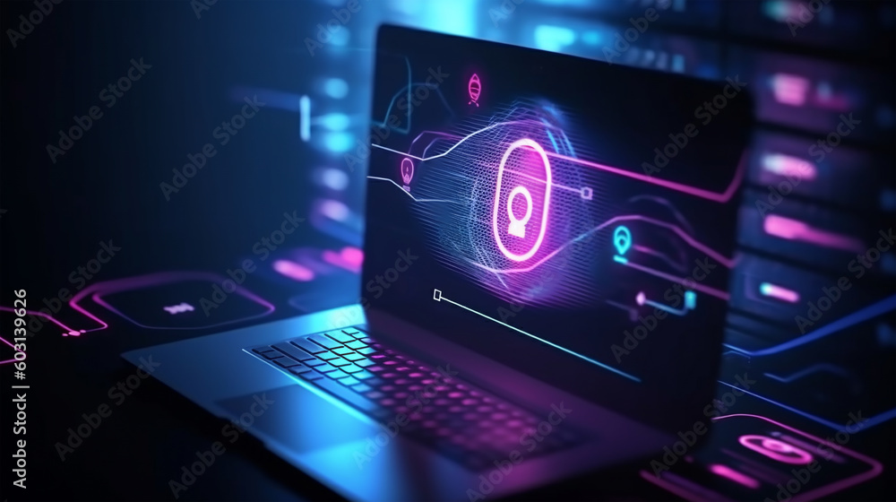Microchip, electronic and digital access, user authentication system, technology and cybernetics, computer security system, cybersecurity, information and internet security, encryption, Generative AI Microchip, electronic and digital access, user authentication system, technology and cybernetics, computer security system, cybersecurity, information and internet security, encryption, Generative AI
